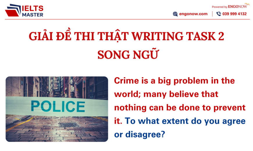 bài mẫu IELTS Writing Task chủ đề Crime